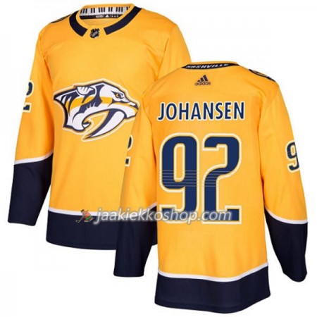 Miehille NHL Nashville Predators Pelipaita Ryan Johansen 92 Adidas 2017-2018 Kulta Authentic